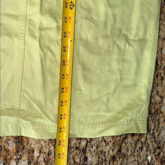 FADS Vintage Cotton Blend Overall Style Maxi Dress In Lime Green Size 4 - Picture 8 of 8